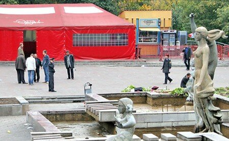 Место второго взрыва. Витебск, 2005 год. Фото Владимира Базана