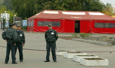 Место второго взрыва . Витебск, 2005 год. Фото photo.bymedia.net