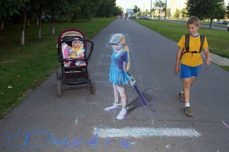 У Віцебску з’яўляюцца 3D-гафіці. Фота Сержука Серабро