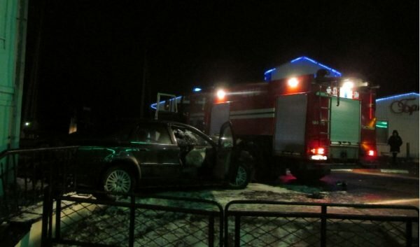 Разбитый «Volvo» пьяного водителя. Фото УГКСЭ по Витебской области