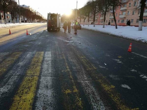 В Орше женщина попала под легковушку. Фото ГАИ