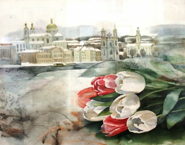 Выставка полупрозрачной акварели Светланы Врублевской «Aquatoria.2019» открылась в Витебске. Фото Юрия Шепелева