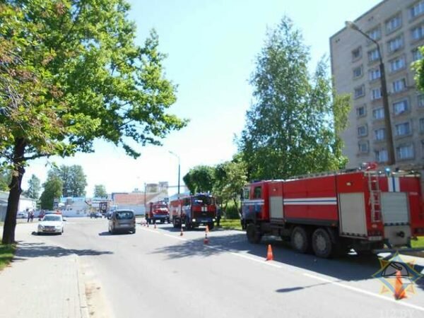 В Орше опять горело общежитие. Фото МЧС