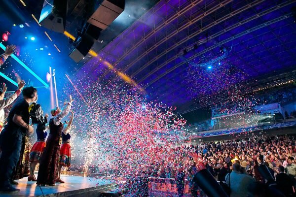 Гала-концерт открытия фестиваля «Славянский базар в Витебске». Фото Сергея Серебро