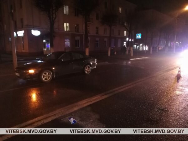 Вечером 9 декабря на пешеходном переходе в Орше сбили 41-летнюю женщину. Фото ГАИ