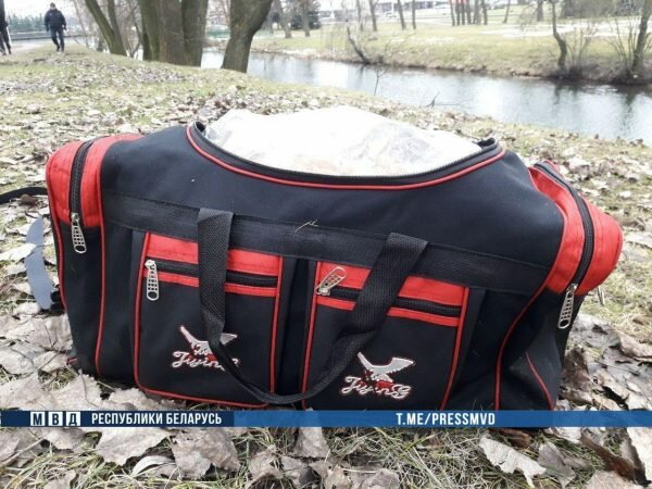 Сумка, в которой были обнаружены конечности убитой