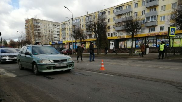 Место ДТП в Новополоцке. Фото ГАИ