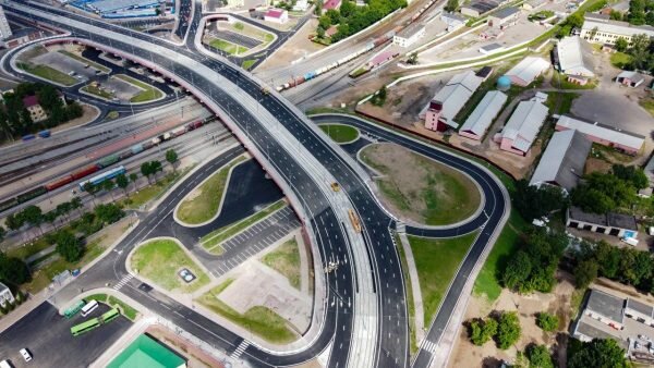 Полоцкий путепровод. Фото алексея Статута via t.me/Vitebsk4People