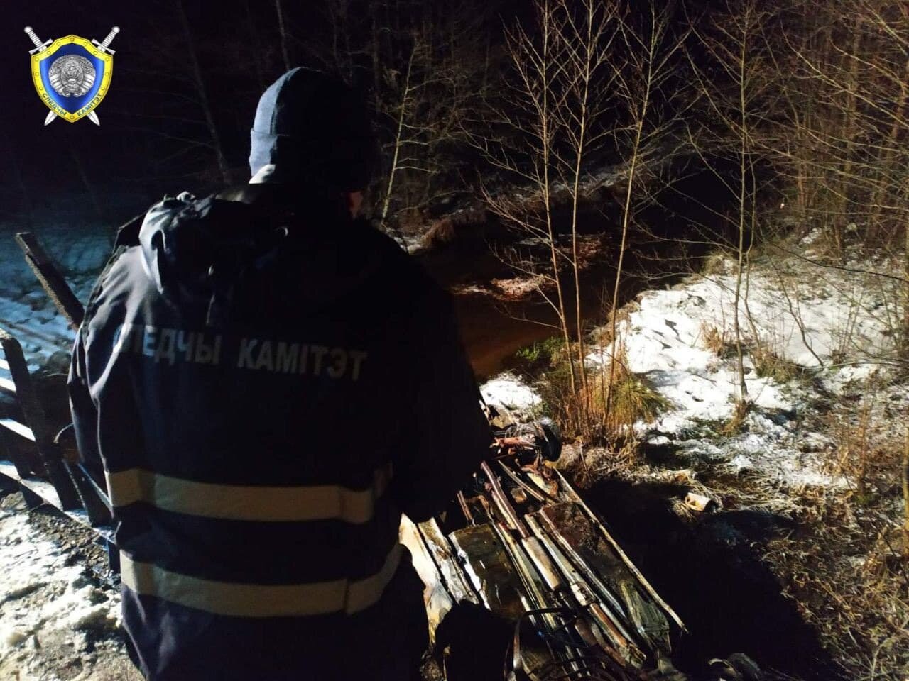 Место ДТП в Докшицком районе. Фото СК